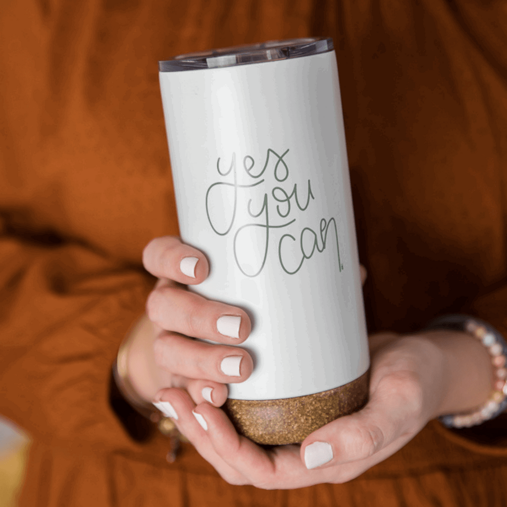 Yes You Can Motivational Travel Mug